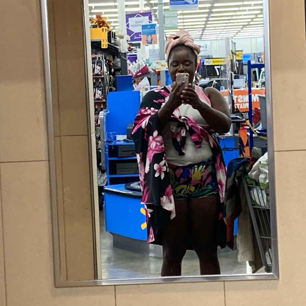 Shorts and Hawaiian Scarf